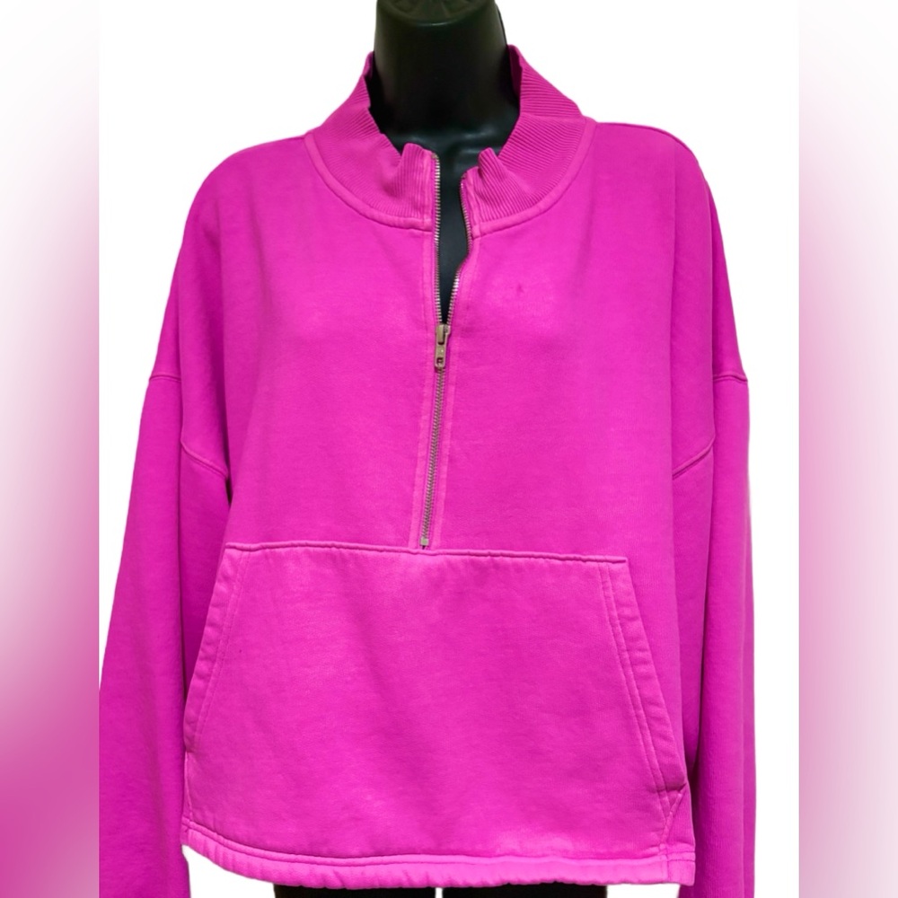 Women's PINK- Victoria's Secret Half-Zip Sweatshirt⭐️NWT⭐️ - Picture 5 of 7